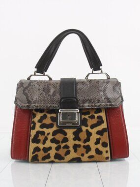Miu Miu Python Leopard Two-Way with Dustbag